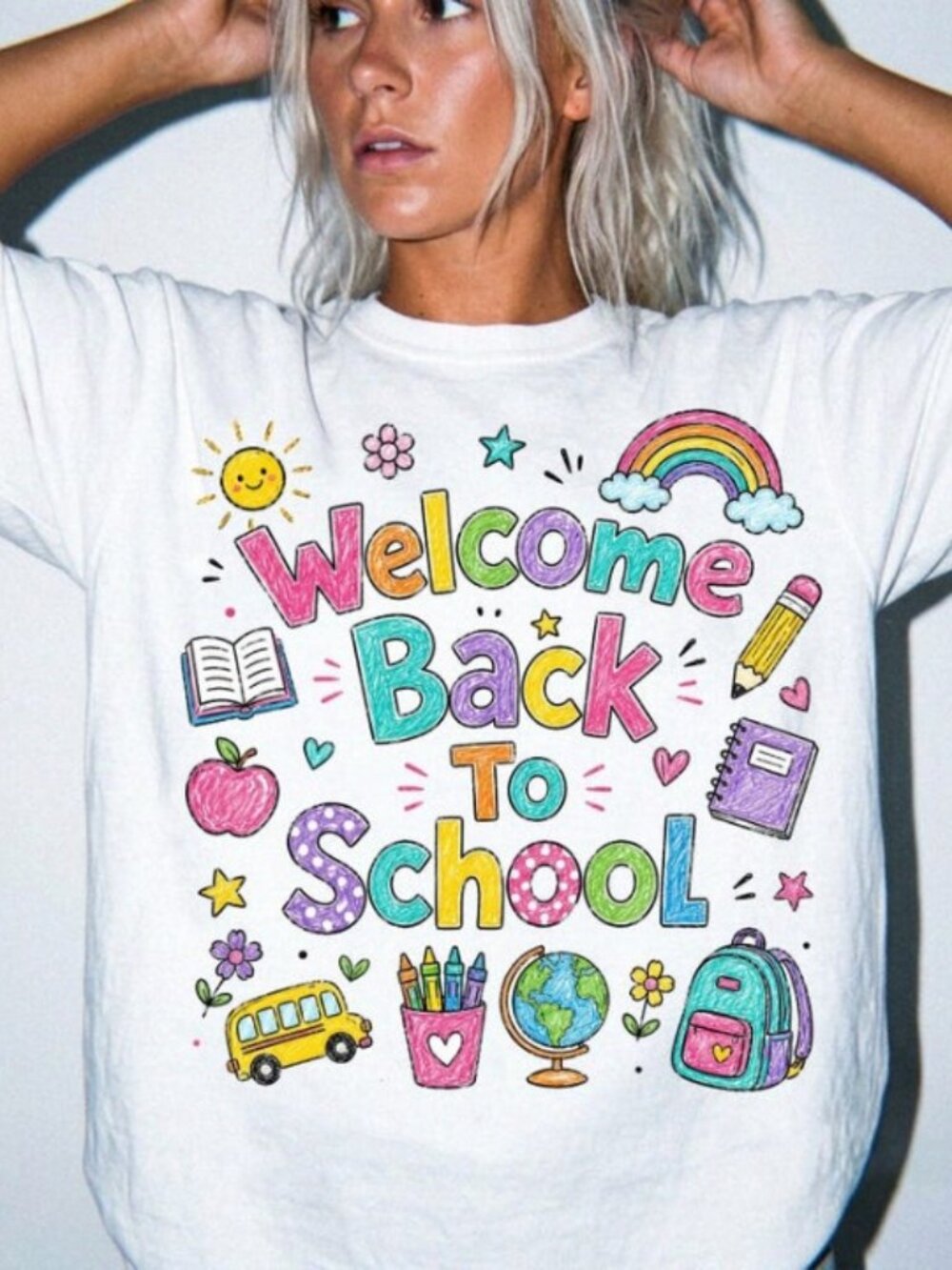 Welcome Back To School Shirt, 1717 Doodle Classroom Tee